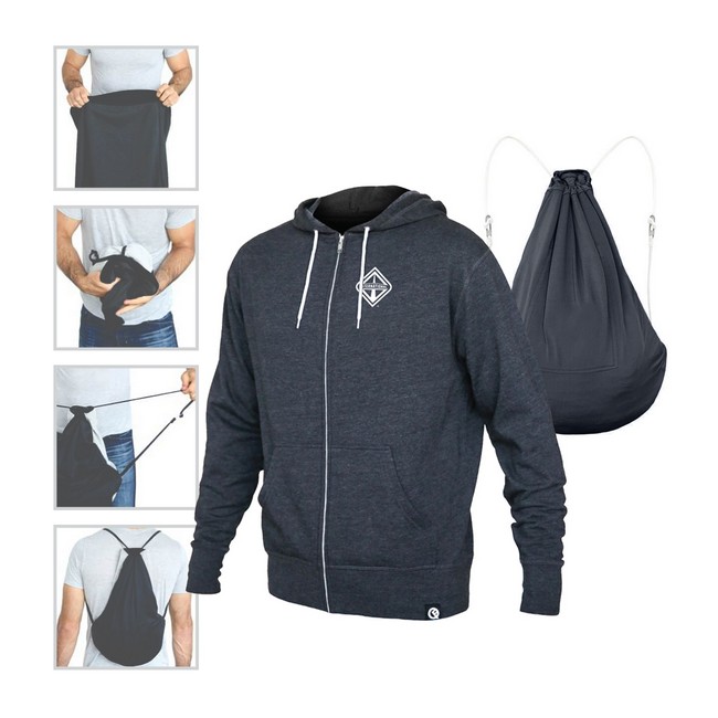 Main image of Quikflip - 2 in 1 Hoodie & Drawstring Backpack