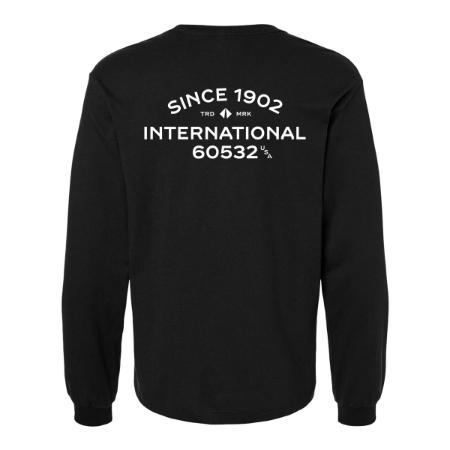 International Long Sleeve Tee Black